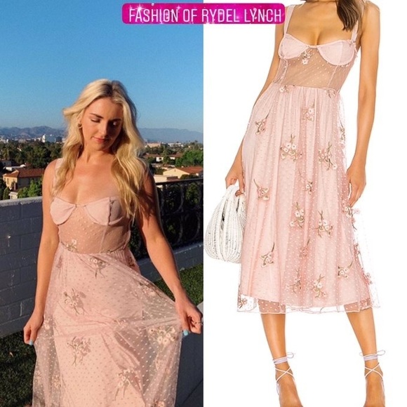 Majorelle Rina Embroidered Princess Pink Dress size XS - Picture 6 of 14